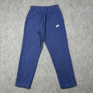 Nike Sportswear Fleece Wide Leg Sweatpants Size Small Blue 0344